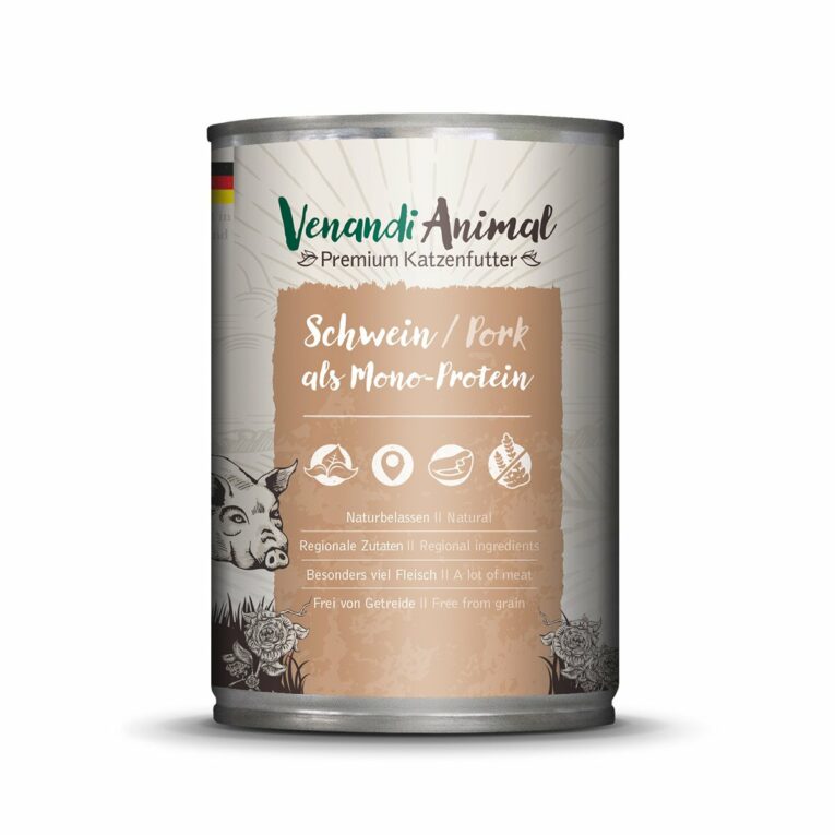 Günstig Venandi Animal – Schwein als Monoprotein 24x400g i mPreisvergleich in unserem Onlineshop auf Hundeliebe-shop.de kaufen.