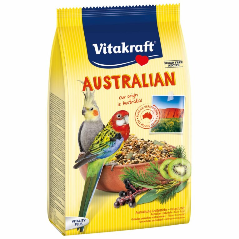 Günstig Vitakraft Australian Haupfutter für Australische Großsittiche 750g i mPreisvergleich in unserem Onlineshop auf Hundeliebe-shop.de kaufen.