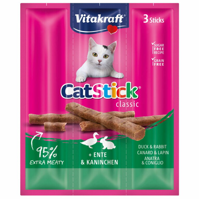 Günstig Vitakraft Cat-Stick mini Ente & Kaninchen 10×3 Stück i mPreisvergleich in unserem Onlineshop auf Hundeliebe-shop.de kaufen.