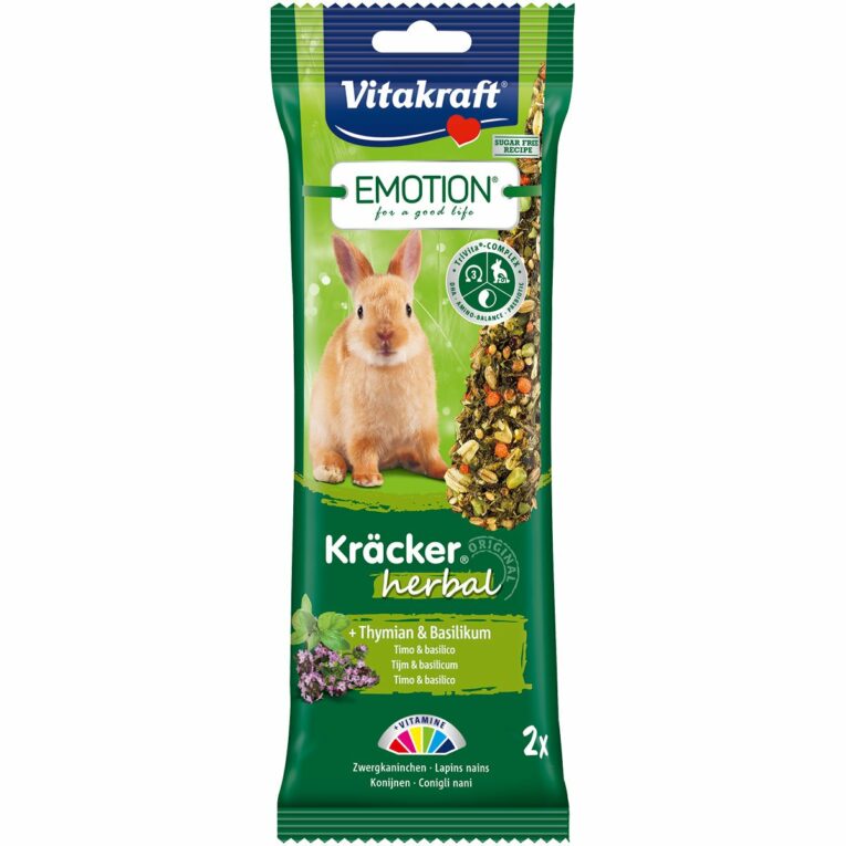 Günstig Vitakraft Emotion Kräcker Herbal Zwergkaninchen 2 Stück i mPreisvergleich in unserem Onlineshop auf Hundeliebe-shop.de kaufen.