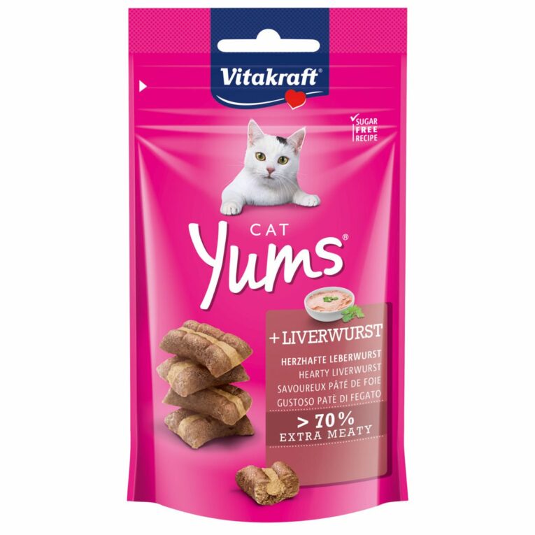 Günstig Vitakraft Katzensnack Cat Yums Leberwurst 9x40g i mPreisvergleich in unserem Onlineshop auf Hundeliebe-shop.de kaufen.