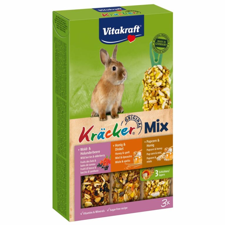 Günstig Vitakraft Kräcker Trio Waldbeere Honig Popcorn 3 Stück i mPreisvergleich in unserem Onlineshop auf Hundeliebe-shop.de kaufen.