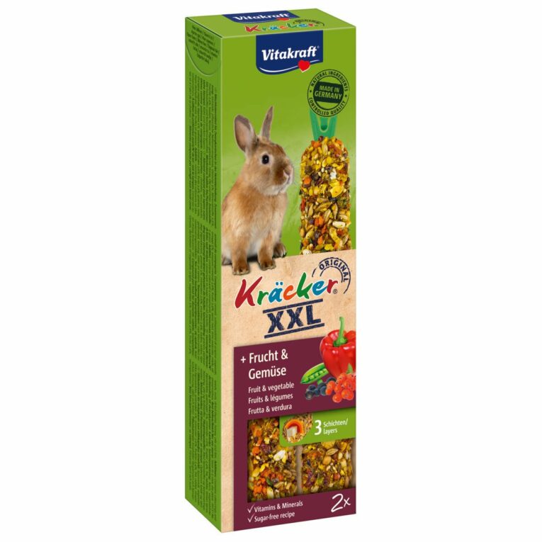 Günstig Vitakraft Kräcker XXL Frucht & Gemüse 4 Stück i mPreisvergleich in unserem Onlineshop auf Hundeliebe-shop.de kaufen.