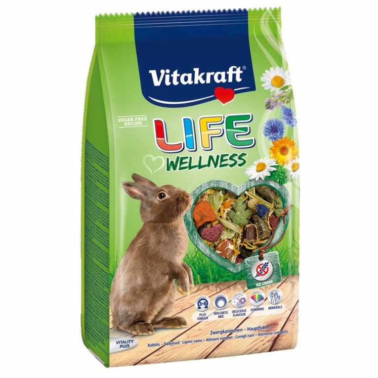 Günstig Vitakraft LIFE Wellness Zwergkaninchen 600g i mPreisvergleich in unserem Onlineshop auf Hundeliebe-shop.de kaufen.