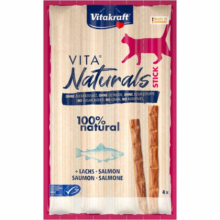 Günstig Vitakraft Vita Naturals Stick mit Lachs 10x4St i mPreisvergleich in unserem Onlineshop auf Hundeliebe-shop.de kaufen.