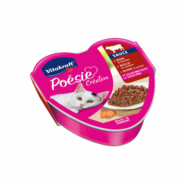 Günstig Vitakraft Poésie Création mit Rind & Karotte 15x85g i mPreisvergleich in unserem Onlineshop auf Hundeliebe-shop.de kaufen.