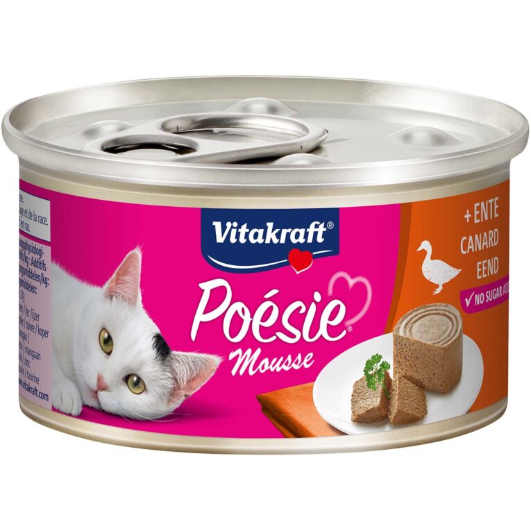 Günstig Vitakraft Katzenfutter Poésie Mousse Ente 12x85g i mPreisvergleich in unserem Onlineshop auf Hundeliebe-shop.de kaufen.