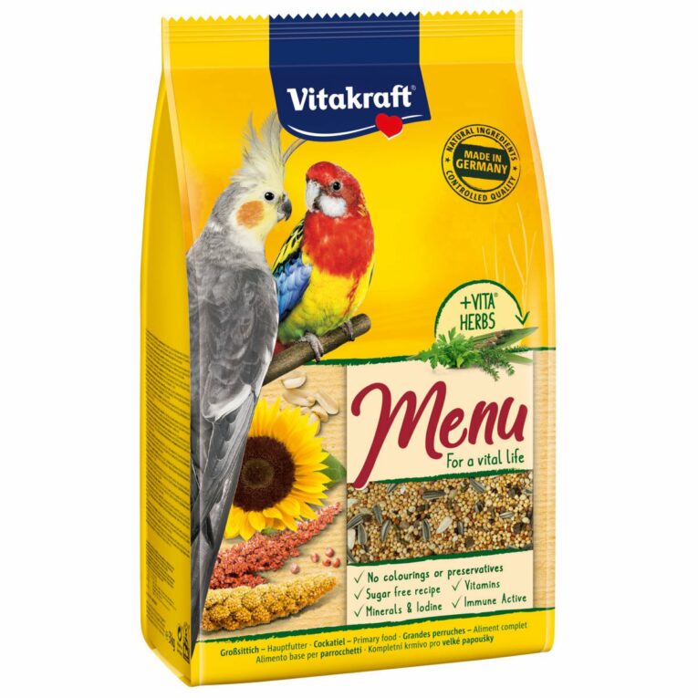 Günstig Vitakraft Premium Menü Honig für Großsittiche 4x3kg i mPreisvergleich in unserem Onlineshop auf Hundeliebe-shop.de kaufen.