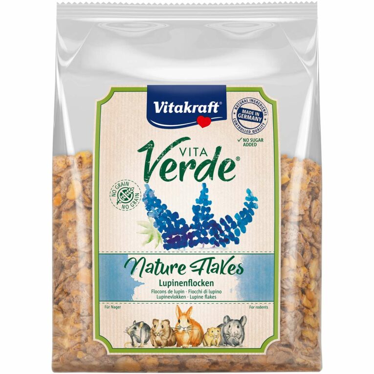 Günstig Vitakraft Vita Verde Nature Flakes Lupine 6x400g i mPreisvergleich in unserem Onlineshop auf Hundeliebe-shop.de kaufen.