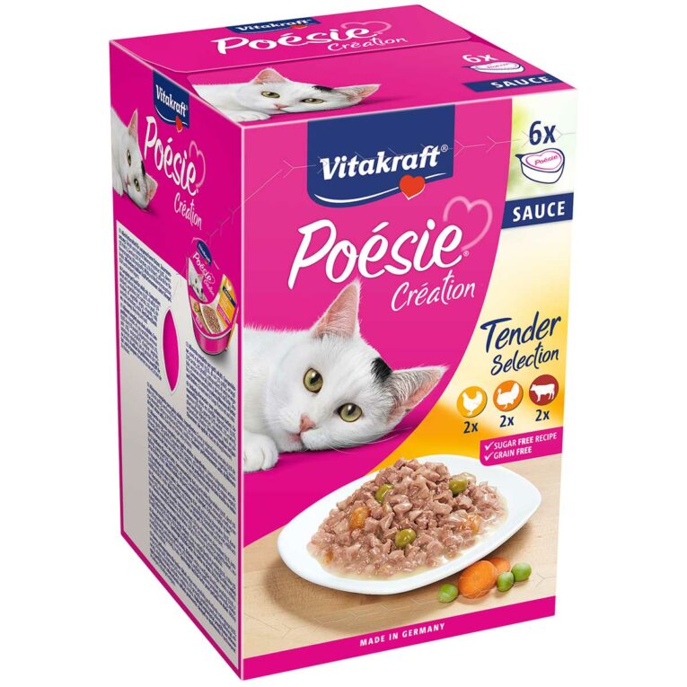 Günstig Vitakraft Poésie Multipack Herzschale Sauce 6x85g i mPreisvergleich in unserem Onlineshop auf Hundeliebe-shop.de kaufen.