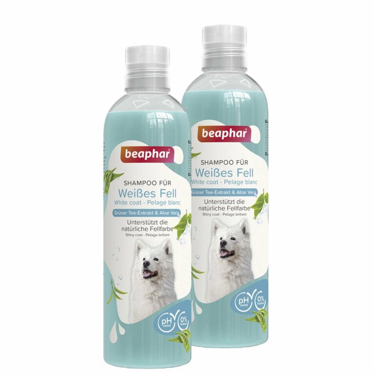 Günstig beaphar Shampoo für weißes Fell 2x250ml i mPreisvergleich in unserem Onlineshop auf Hundeliebe-shop.de kaufen.