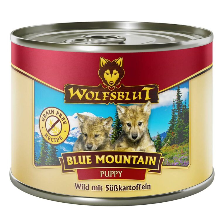 Günstig Wolfsblut Blue Mountain Puppy 24x200g i mPreisvergleich in unserem Onlineshop auf Hundeliebe-shop.de kaufen.