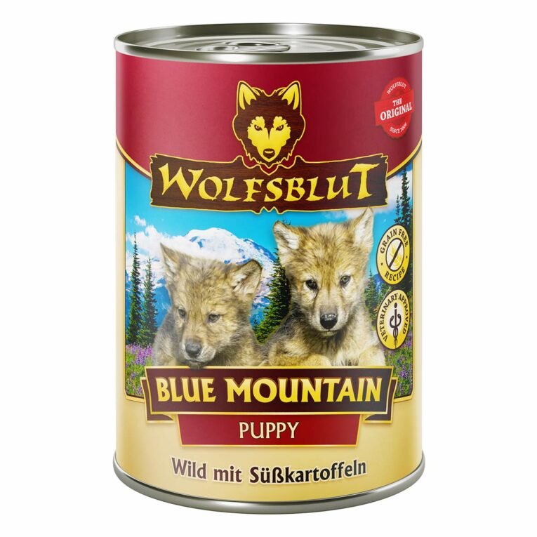 Günstig Wolfsblut Blue Mountain Puppy 12x395g i mPreisvergleich in unserem Onlineshop auf Hundeliebe-shop.de kaufen.