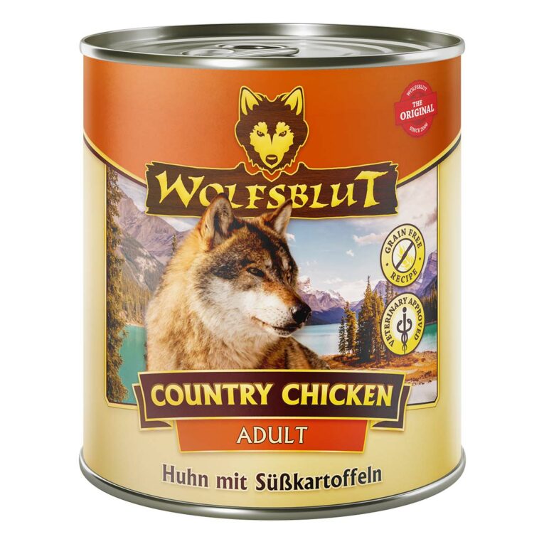 Günstig Wolfsblut Country Chicken Adult 6x800g i mPreisvergleich in unserem Onlineshop auf Hundeliebe-shop.de kaufen.