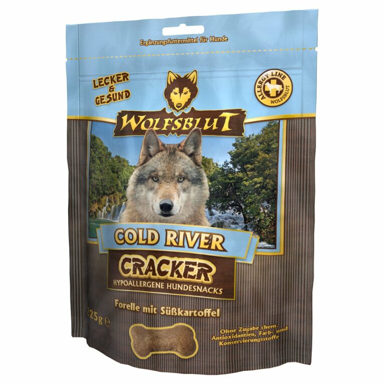 Günstig Wolfsblut Cracker Cold River Forelle 3x225g i mPreisvergleich in unserem Onlineshop auf Hundeliebe-shop.de kaufen.