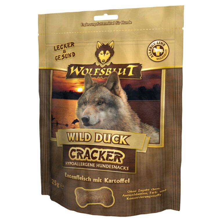 Günstig Wolfsblut Cracker Wild Duck Ente 3x225g i mPreisvergleich in unserem Onlineshop auf Hundeliebe-shop.de kaufen.