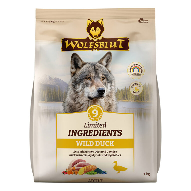 Günstig Wolfsblut Limited Ingredients Wild Duck Adult 1kg i mPreisvergleich in unserem Onlineshop auf Hundeliebe-shop.de kaufen.