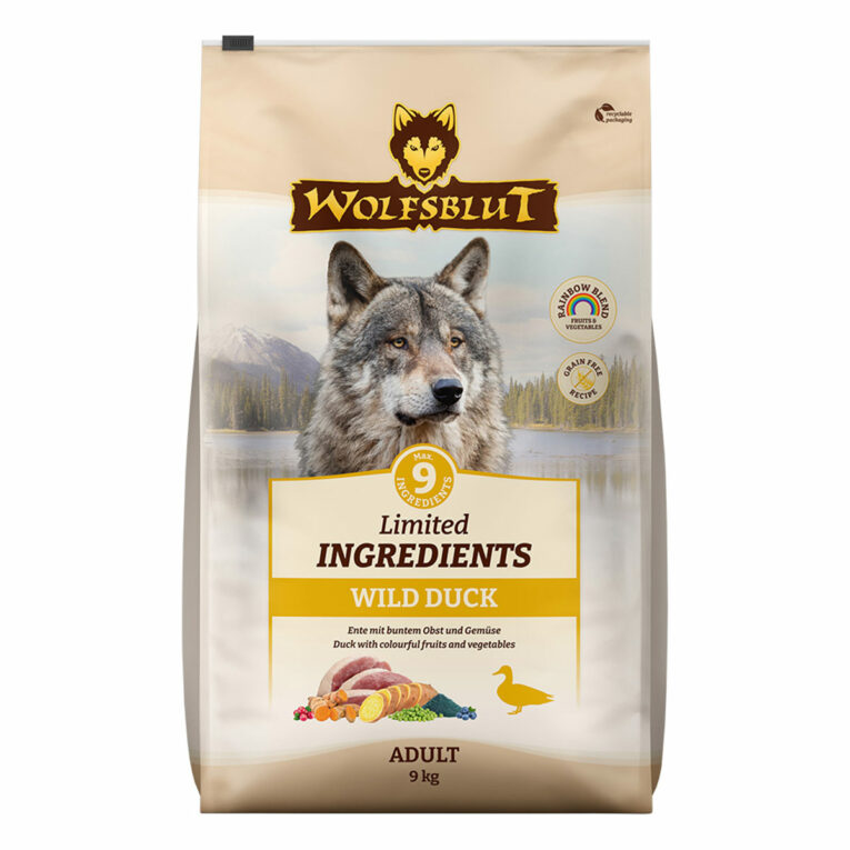 Günstig Wolfsblut Limited Ingredients Wild Duck Adult 9kg i mPreisvergleich in unserem Onlineshop auf Hundeliebe-shop.de kaufen.