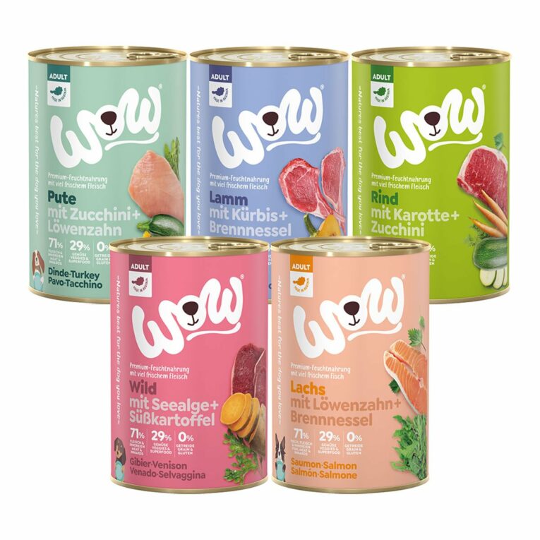 Günstig WOW Adult 30x400g Mixpaket i mPreisvergleich in unserem Onlineshop auf Hundeliebe-shop.de kaufen.