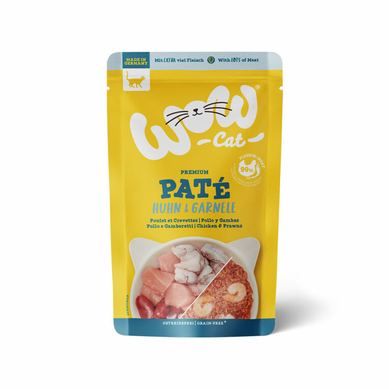 Günstig WOW CAT Adult Huhn & Garnelen 12x125g i mPreisvergleich in unserem Onlineshop auf Hundeliebe-shop.de kaufen.