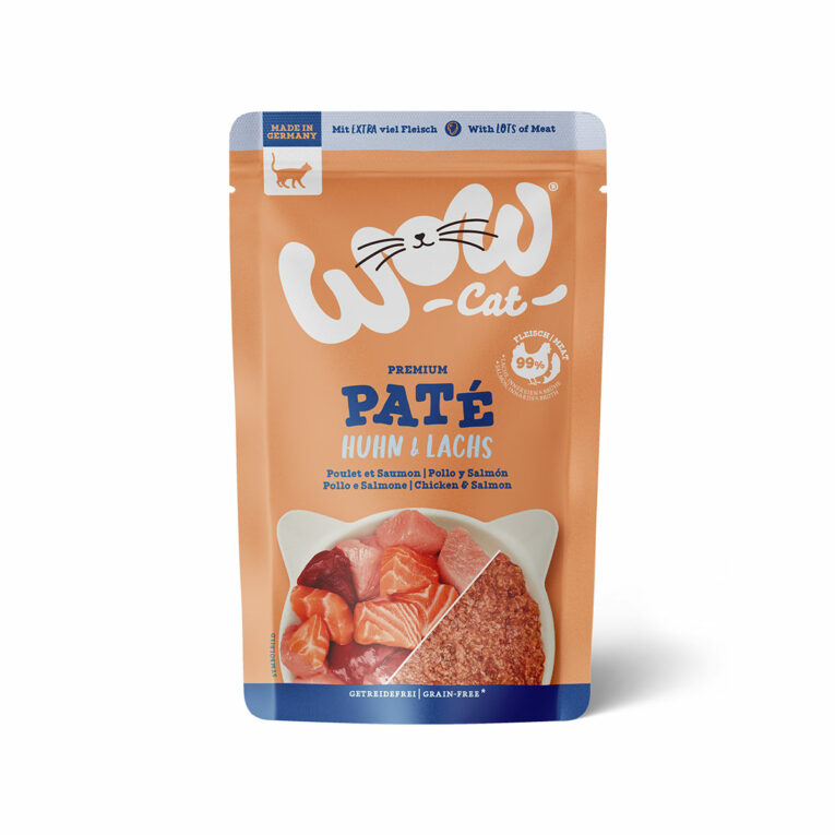 Günstig WOW CAT Adult Huhn & Lachs 12x125g i mPreisvergleich in unserem Onlineshop auf Hundeliebe-shop.de kaufen.