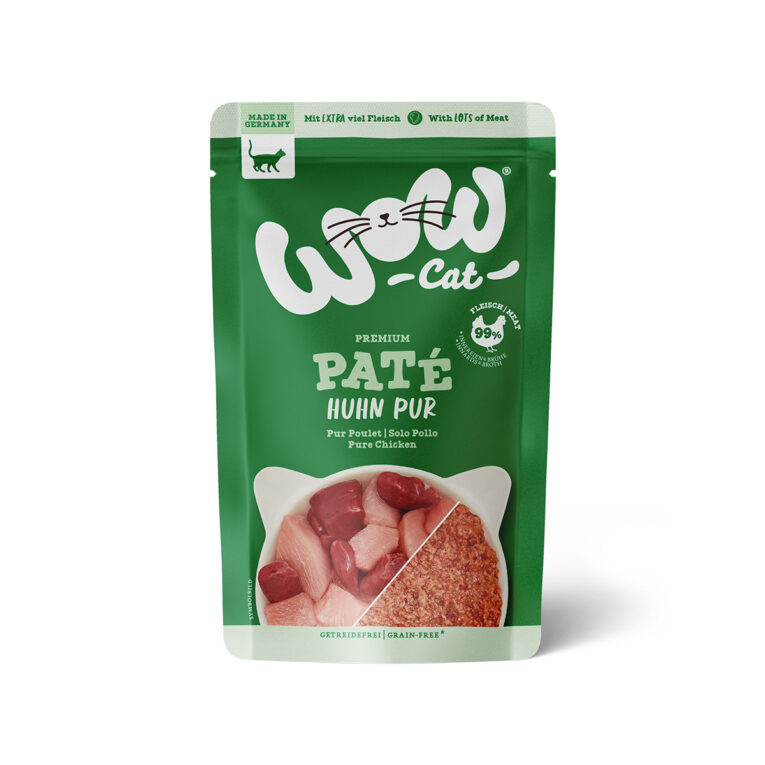 Günstig WOW CAT Adult Huhn Pur 12x125g i mPreisvergleich in unserem Onlineshop auf Hundeliebe-shop.de kaufen.
