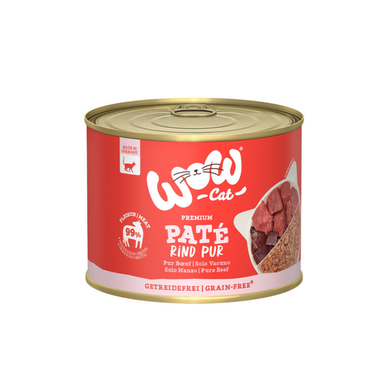Günstig WOW CAT Adult Rind Pur 6x200g i mPreisvergleich in unserem Onlineshop auf Hundeliebe-shop.de kaufen.