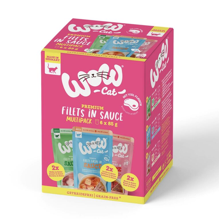 Günstig WOW CAT Sauce MULTIPACK 6x85g i mPreisvergleich in unserem Onlineshop auf Hundeliebe-shop.de kaufen.