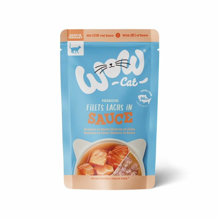 Günstig WOW CAT Lachs in Sauce 8x85g i mPreisvergleich in unserem Onlineshop auf Hundeliebe-shop.de kaufen.