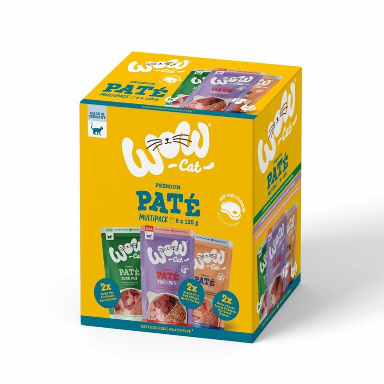 Günstig WOW CAT Adult MULTIPACK 6x125g i mPreisvergleich in unserem Onlineshop auf Hundeliebe-shop.de kaufen.
