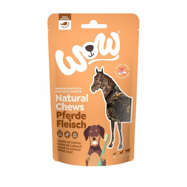 Günstig WOW Pferdefleisch getrocknet 250g i mPreisvergleich in unserem Onlineshop auf Hundeliebe-shop.de kaufen.