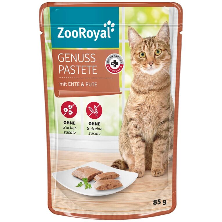 Günstig ZooRoyal Genuss Pastete Ente & Pute 24x85g i mPreisvergleich in unserem Onlineshop auf Hundeliebe-shop.de kaufen.