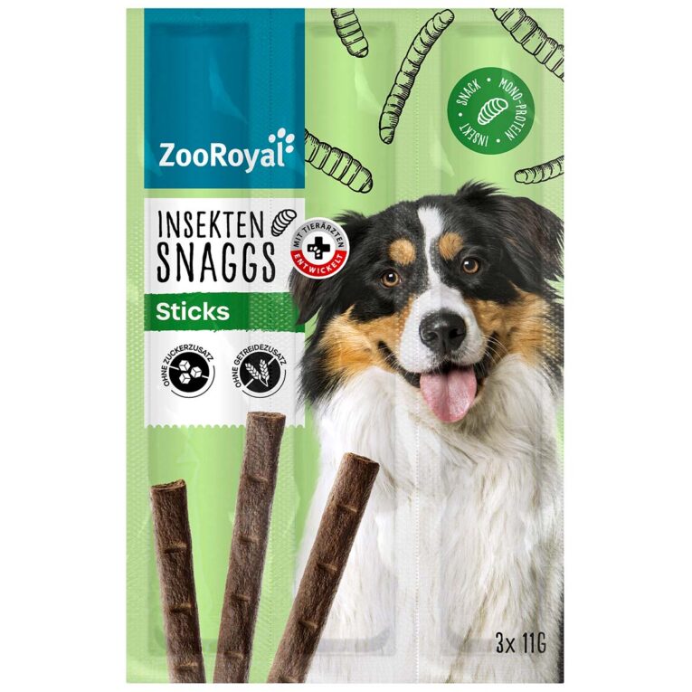 Günstig ZooRoyal Insekten Snaggs Sticks 21x11g i mPreisvergleich in unserem Onlineshop auf Hundeliebe-shop.de kaufen.