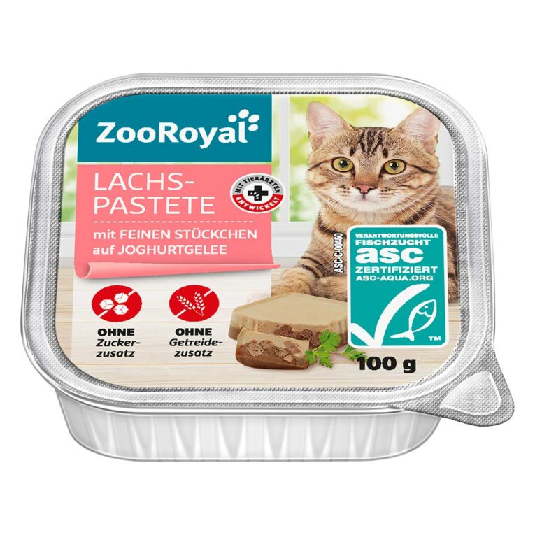 Günstig ZooRoyal Lachspastete mit feinen Stückchen auf Joghurtgelee 16x100g i mPreisvergleich in unserem Onlineshop auf Hundeliebe-shop.de kaufen.