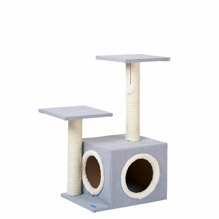 Günstig ZooRoyal Kratzbaum Ebba grau 75 cm i mPreisvergleich in unserem Onlineshop auf Hundeliebe-shop.de kaufen.