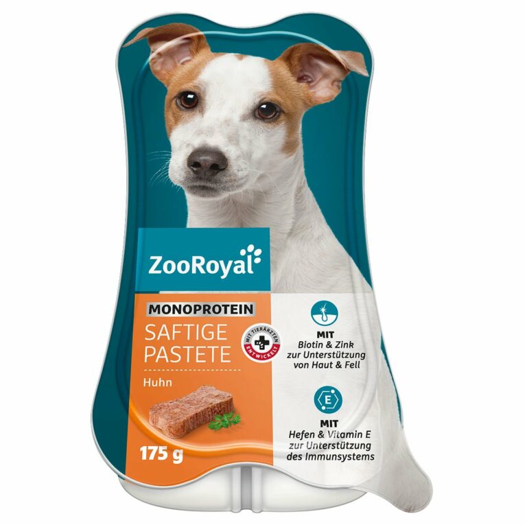 Günstig ZooRoyal Saftige Pastete Mono-Protein Huhn 15x175g i mPreisvergleich in unserem Onlineshop auf Hundeliebe-shop.de kaufen.