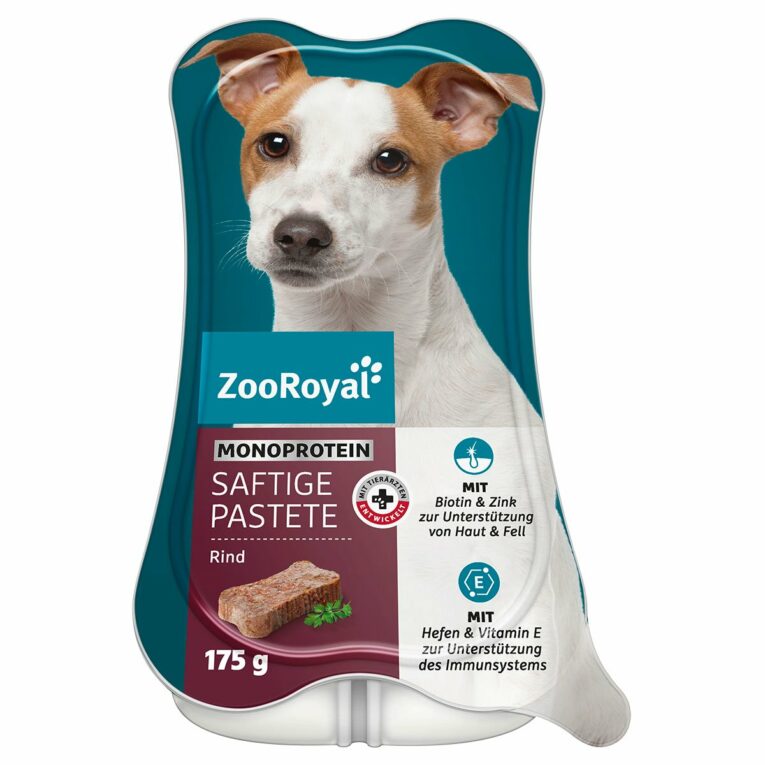 Günstig ZooRoyal Saftige Pastete Mono-Protein Rind 15x175g i mPreisvergleich in unserem Onlineshop auf Hundeliebe-shop.de kaufen.