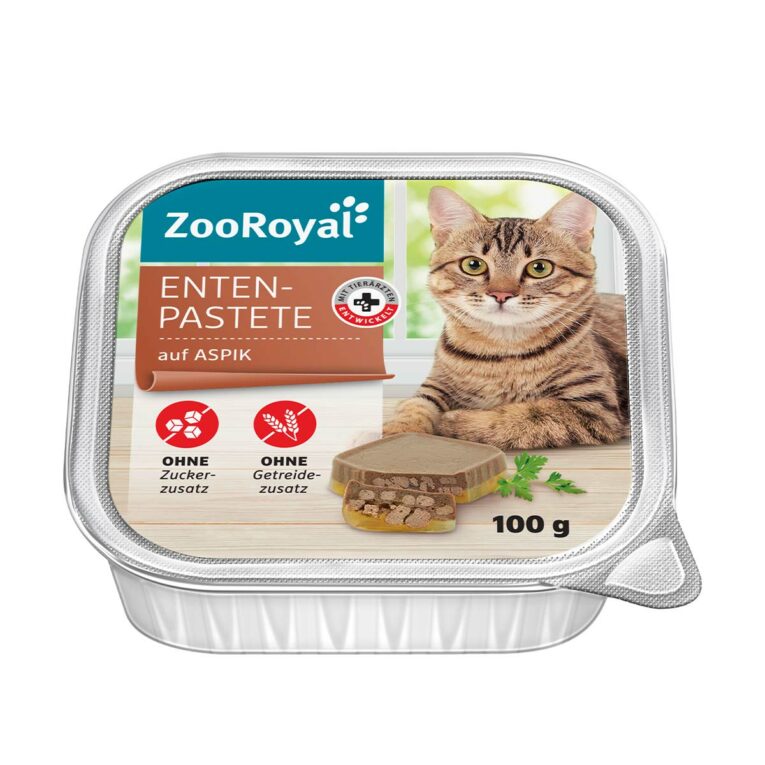 Günstig ZooRoyal Entenpastete auf Aspik 16x100g i mPreisvergleich in unserem Onlineshop auf Hundeliebe-shop.de kaufen.
