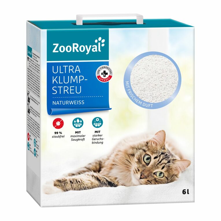Günstig ZooRoyal Ultra Klump-Streu mit frischem Duft naturweiss 6L i mPreisvergleich in unserem Onlineshop auf Hundeliebe-shop.de kaufen.