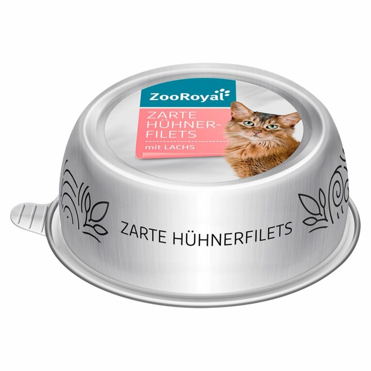 Günstig ZooRoyal Zarte Hühnerfilets mit Lachs 12x85g i mPreisvergleich in unserem Onlineshop auf Hundeliebe-shop.de kaufen.