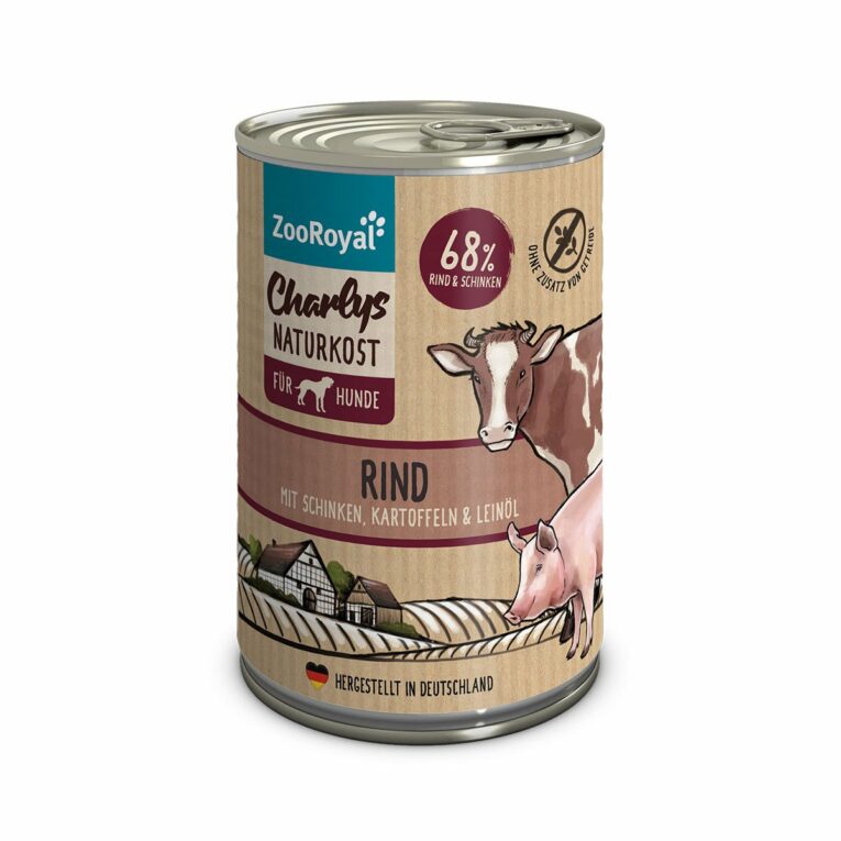 Günstig ZooRoyal Charlys Naturkost Rind mit Schinken
