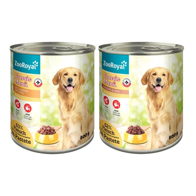 Günstig ZooRoyal Classic Menü Mixpaket 1 6x800g i mPreisvergleich in unserem Onlineshop auf Hundeliebe-shop.de kaufen.