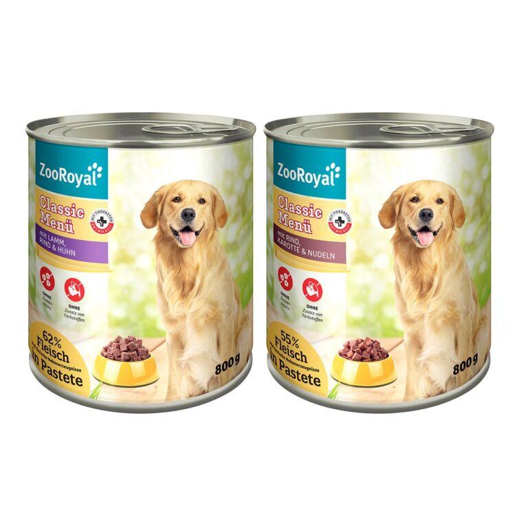 Günstig ZooRoyal Classic Menü Mixpaket 2 6x800g i mPreisvergleich in unserem Onlineshop auf Hundeliebe-shop.de kaufen.