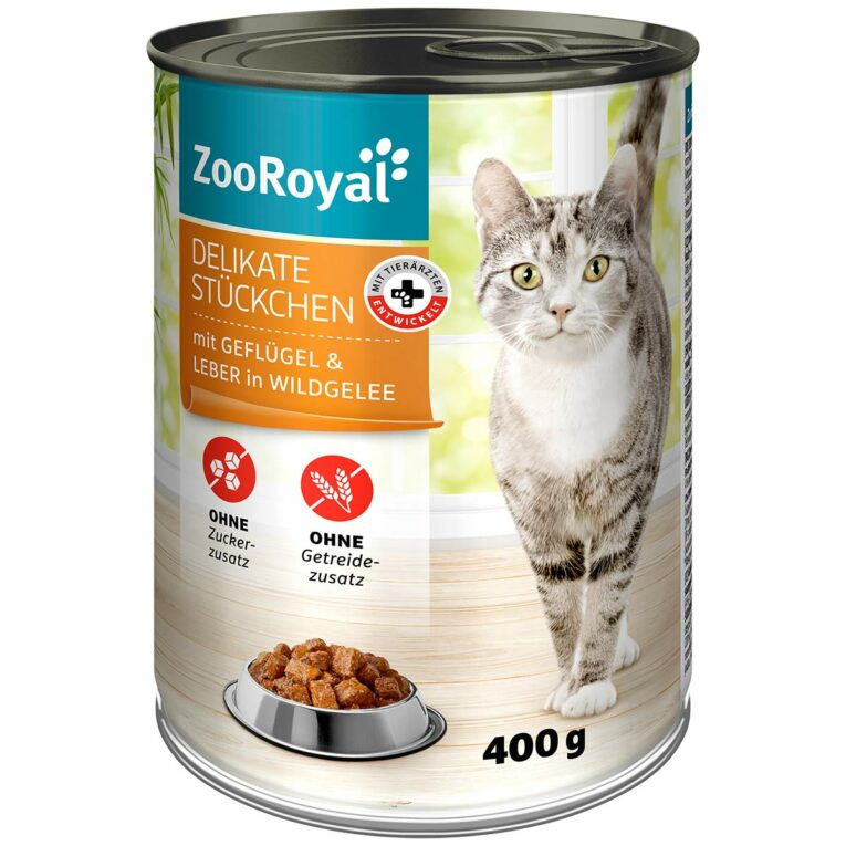Günstig ZooRoyal Delikate Stückchen Geflügel und Leber 12x400g i mPreisvergleich in unserem Onlineshop auf Hundeliebe-shop.de kaufen.