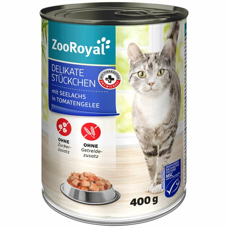 Günstig ZooRoyal Delikate Stückchen Seelachs 12x400g i mPreisvergleich in unserem Onlineshop auf Hundeliebe-shop.de kaufen.