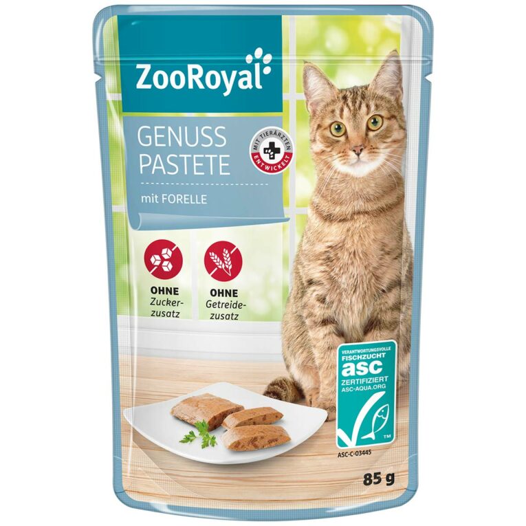Günstig ZooRoyal Genuss Pastete mit Forelle 24x85g i mPreisvergleich in unserem Onlineshop auf Hundeliebe-shop.de kaufen.