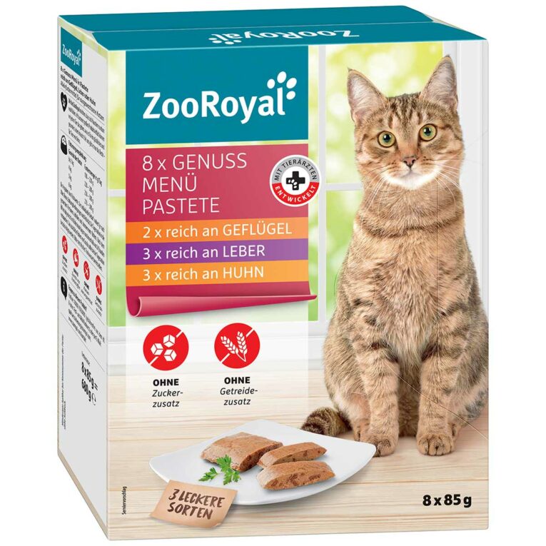 Günstig ZooRoyal Multipack Genuss Pastete Fleisch 8x85g i mPreisvergleich in unserem Onlineshop auf Hundeliebe-shop.de kaufen.