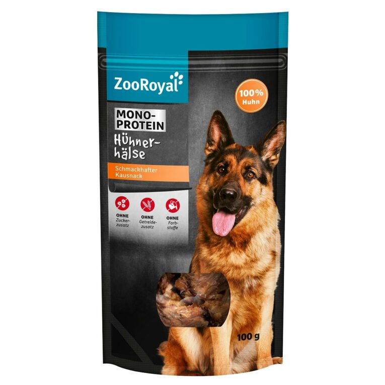 Günstig ZooRoyal Hühnerhälse 100g i mPreisvergleich in unserem Onlineshop auf Hundeliebe-shop.de kaufen.