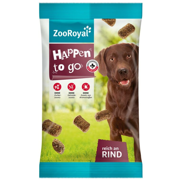 Günstig ZooRoyal Happen to go 4x200g i mPreisvergleich in unserem Onlineshop auf Hundeliebe-shop.de kaufen.