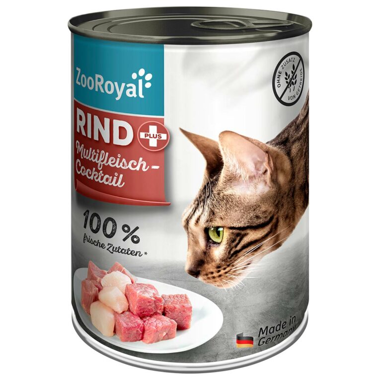 Günstig ZooRoyal Katze Rind + Multifleischcocktail 12x400g i mPreisvergleich in unserem Onlineshop auf Hundeliebe-shop.de kaufen.